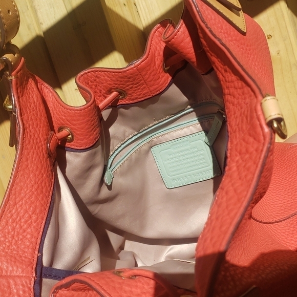 Coach XL 25307 Legacy Dream Drawstring Pebble Leather Bag - Picture 8 of 10